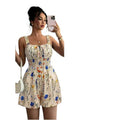 Shipped:  summer new women's printed cami jumpsuit - ideal for independent e-commerce stores and cross-border trade