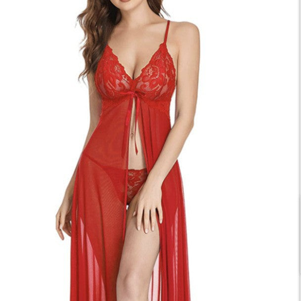 European and american cross-border hot-selling wholesale lingerie: lace, hollow-out, see-through, plus size sexy lingerie, nightgowns, and long dresses - direct from the source