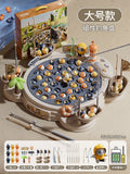[upgraded large size] star alliance bear lighthouse fishing plate [45 fish 6 scenes 4 boats 4 flags 10 fishing rods 1 trendy bear] - rechargeable version