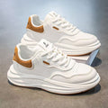 Men's 2025 spring new lightweight white sneakers, skate shoes, trendy versatile fashionable breathable youth niche streetwear shoes