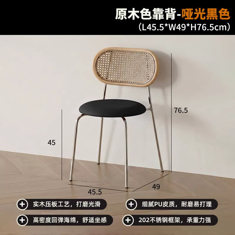 Used solid wood dining chair classy design living room dining table backrest for home foot pad retro popular big c chair dining chair