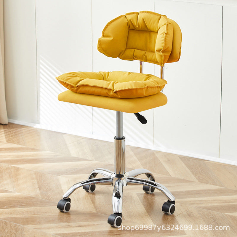 Beauty Chair Nail Art Eyelash Stool Barber Shop Backrest Lifting Chair Household Girls Bedroom Dressing Stool