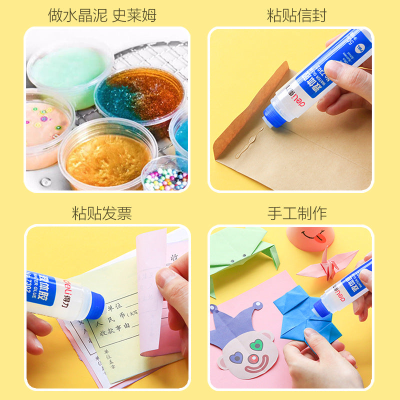 Deli liquid glue student handmade DIY glue large capacity office stationery barrel liquid glue wholesale