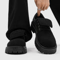 Derby shoes 2026new arrivalspringlow anklebootsmenretroworkwear shoesthick soleincreased breathable suede shoes