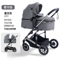 High-view, two-way stroller - convertible pushchair, lightweight & foldable, four-wheel, all-season use