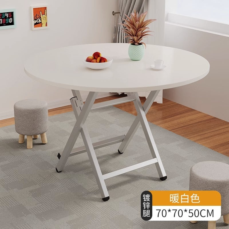 Simple foldable small square dining table for home study rental house dormitory small apartment portable dining table casual