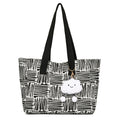 Large women's bag 2025 new fashion commuter shoulder bag spring/summer large capacity tote bag striped handbag