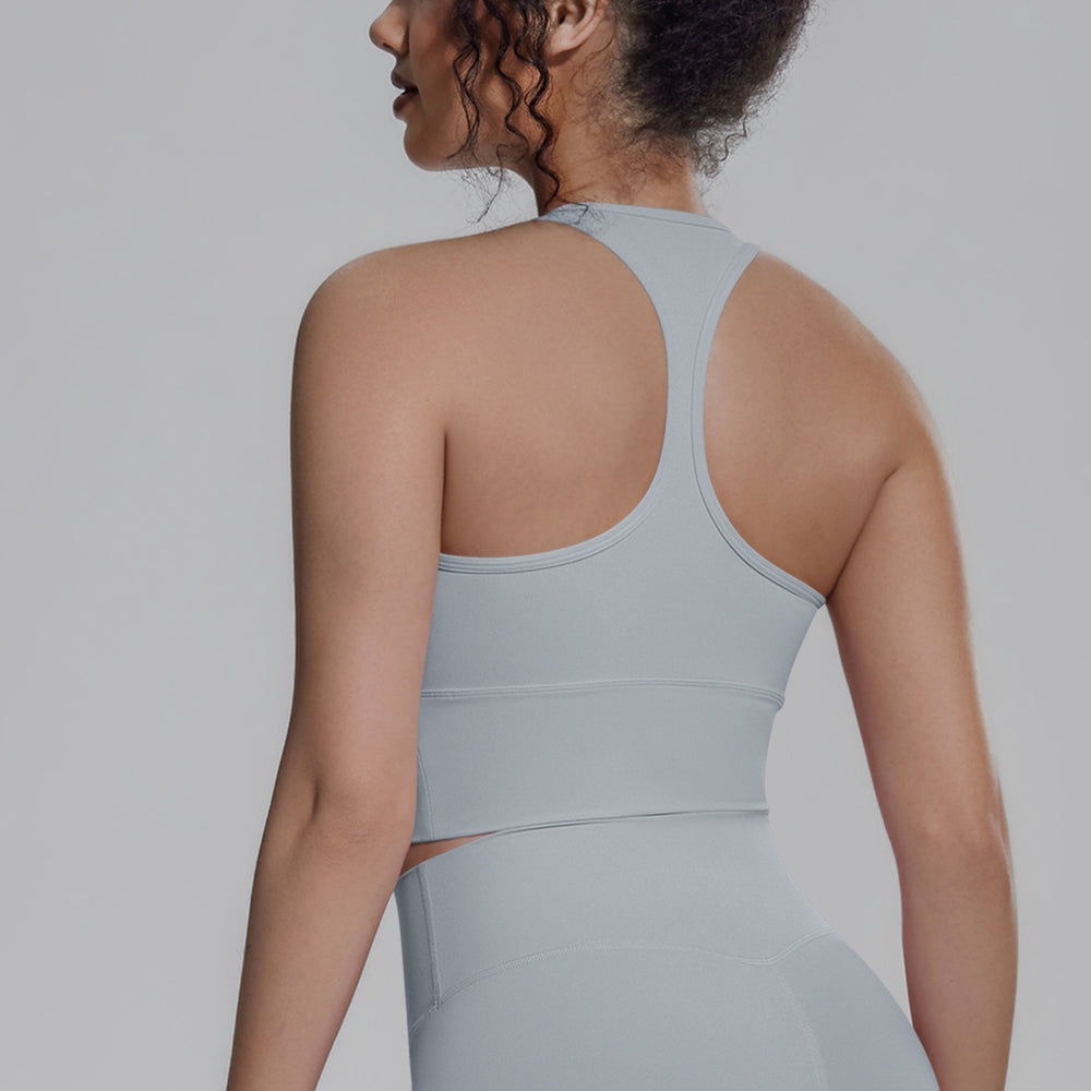 New arrival cross-border pure color i-shaped back tight breathable sports intimates running fitness yoga wear vest tops for women