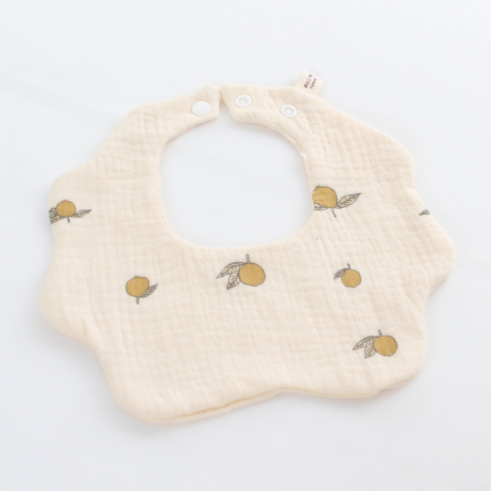 Gauze pure cotton baby saliva towel baby newborn six-layer eating bib cartoon water-absorbent anti-fouling bib dropshipping