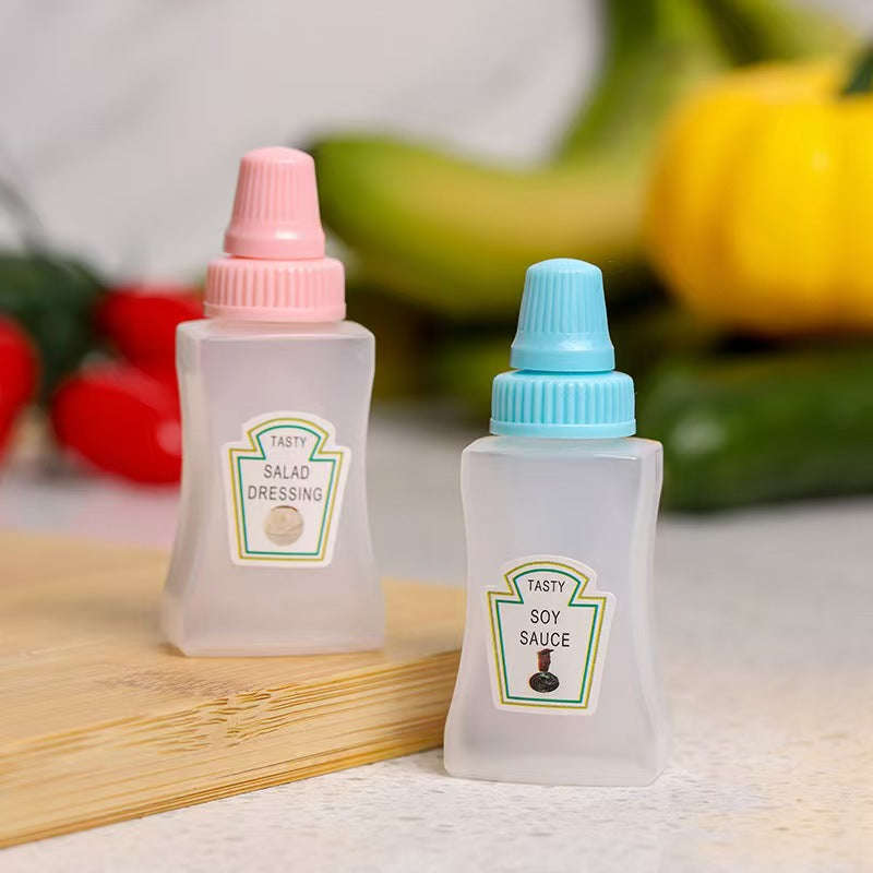 Mini sauce bottle plastic squeeze sauce bottle japanese style squeeze condiment bottle food grade portable soy sauce bottle cross-border