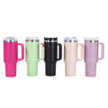 amazon large-capacity 40oz ice cup 304 stainless steel handle thermos cup outdoor car water cup