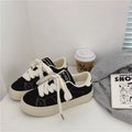2026 spring new arrival: versatile canvas sneakers for women - trendy ins style, nubuck leather, korean harajuku style, student skate shoes