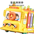 Kids multi-function six-in-one piano whack-a-mole baby toy kids early education month baby pull radish game