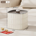 Three layers with lid, milky white [food grade material]