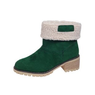 fashion fur flanged women's short boots exportfall and winternew arrivalplus sizefleece-linedthickened women's bootswholesale