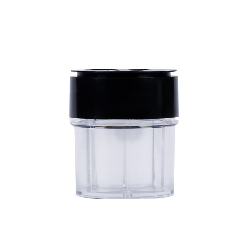 Four-in-one seasoning bottle kitchen sealed transparent flip-top multi-compartment for home seasoning jar portable outdoor barbecue storage box