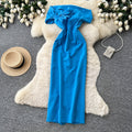 Pure desire style one shoulder sleeveless eleganteasiest for matchdress women's stereo flower decoration waist slimming lookelegant skirt