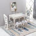Dining table for home, small apartments, minimalist modern glass and solid wood folding rectangular dining table, european style dining table and chair set