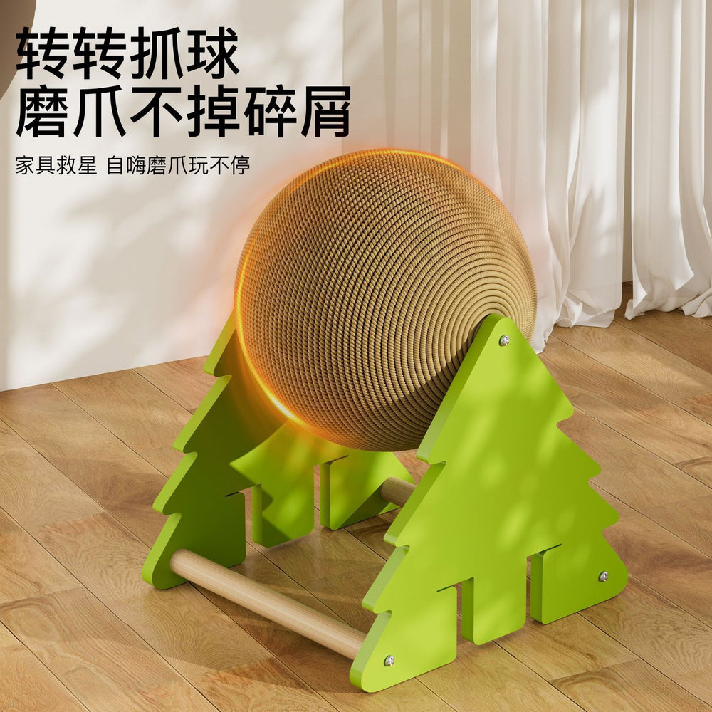 Cat scratching board abrasion resistant cat claw ball cat scratching board vertical sisal ball cat scratching board cat climbing frame all-in-one pet supplies