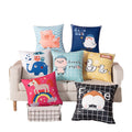 Customized wholesale office car lumbar support short stuffed pillow case bedside pillow photo diy gift cushion