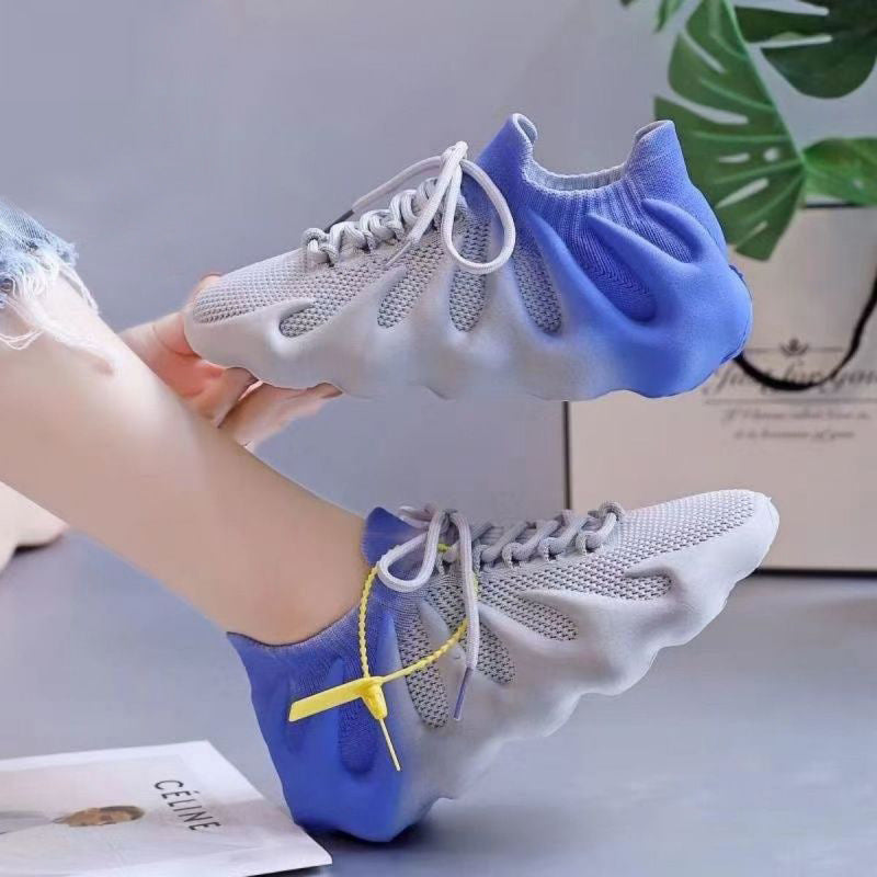 Octopus sports socks shoes for women spring and summer new arrival mesh color matching breathable running 450 volcanic coconut shoes for women
