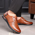 【genuine leather】clearance sale - grab a bargain! authentic leather men's casual shoes - soft sole, breathable, perfect for work