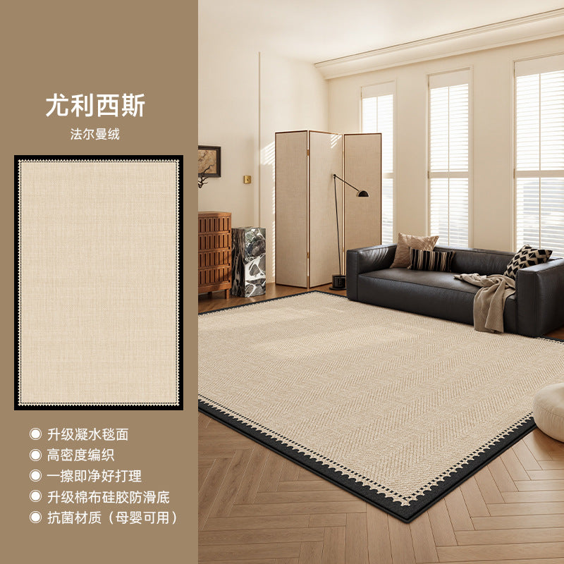 Distributed carpet living room no-wash and wipeable  new style medieval style waterproof floor mat bedside bedroom room no maintenance