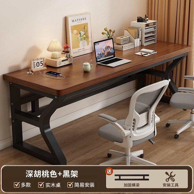 Desk, office desk, double computer desk, minimalist home student computer desk, small apartment bedroom gaming desk, long table