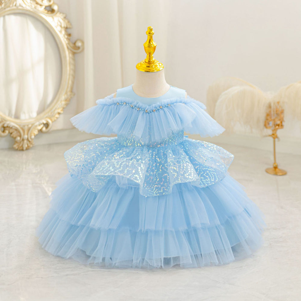 Ready-to-ship toddler & kids' sequin princess dress - perfect for baby girls' birthday parties & special occasions