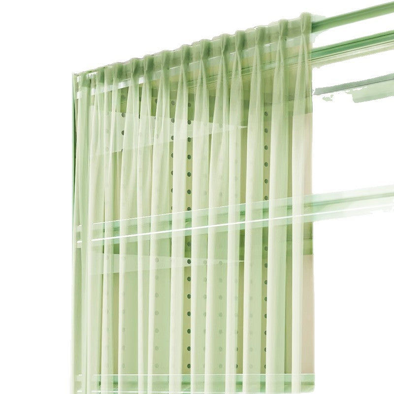 Floor stand, shoe rack accessories, dust-proof curtain, gauze curtain, for home shelf, wardrobe, punch-free simple dust-proof cover