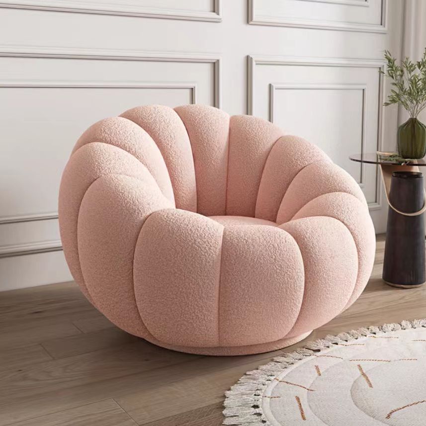 Lazy sofa can lie down and sleep casual chair balcony popular tatami bedroom single pumpkin small sofa cream