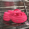 9cm height increasing slippers women's summer 2024 new fashion star flip flops women's beach shoes platform sole slippers