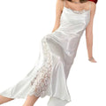 hot-selling sexy pajamas backless cross straps laceelegancelong suspender nightgown women's home clothes