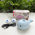 children's electric fan suspended ball usb rechargeable mini whale blowing bubble ball toy douyin same style