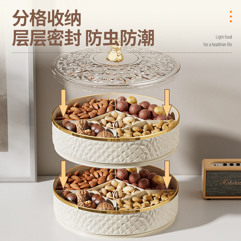 Fruit plate household living room coffee table new fruit plate candy box snack plate placed dried fruit plate candy plate storage box