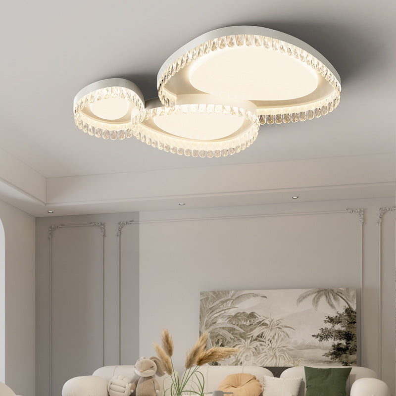 Ceiling light, cream wind highlight full spectrum eye protection, smart bedroom, study, simple modern lighting combination package