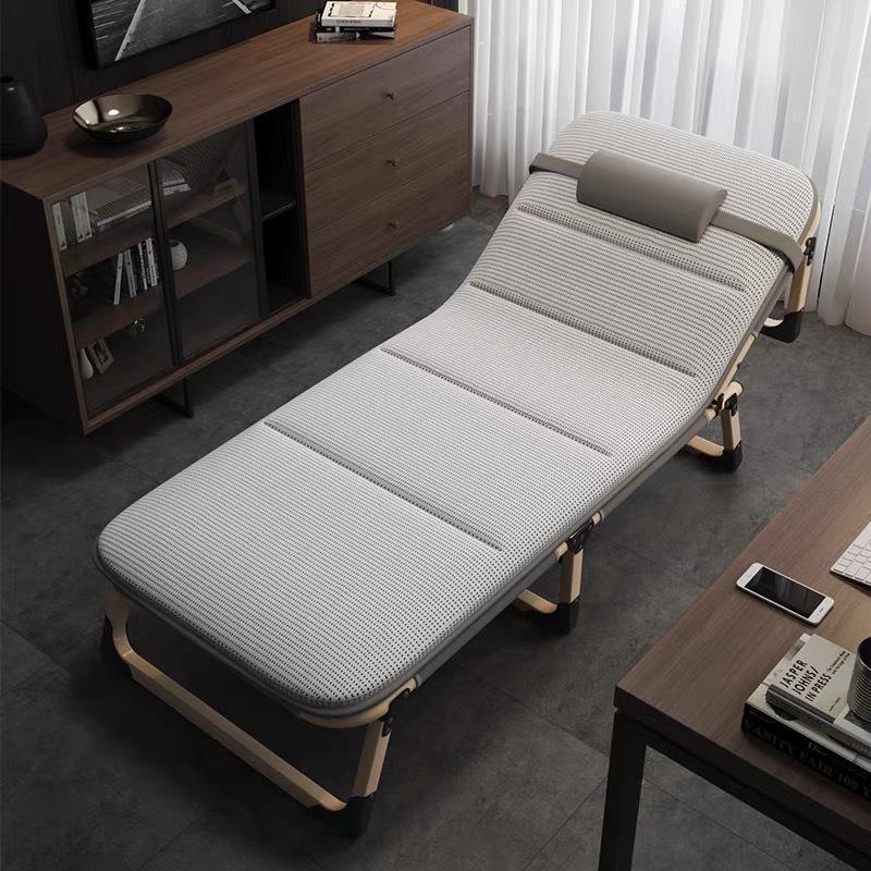 Folding bed single bedfor homesimple lunch break bed office outdoor sleeping chair camp bed multifunctional recliner wholesale