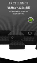 Export amazon japan black cross pattern 60*60eva foam splicing taekwondo floor mat shock absorption and sound insulation