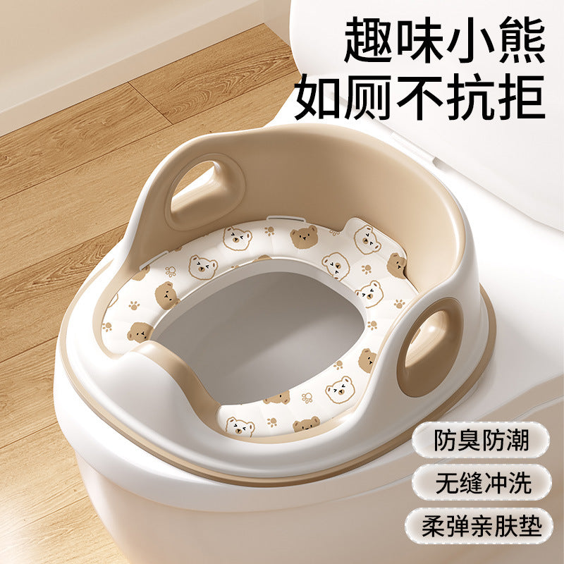 Baby potty training seat - eva soft cushion for boys and girls - portable toilet for home use