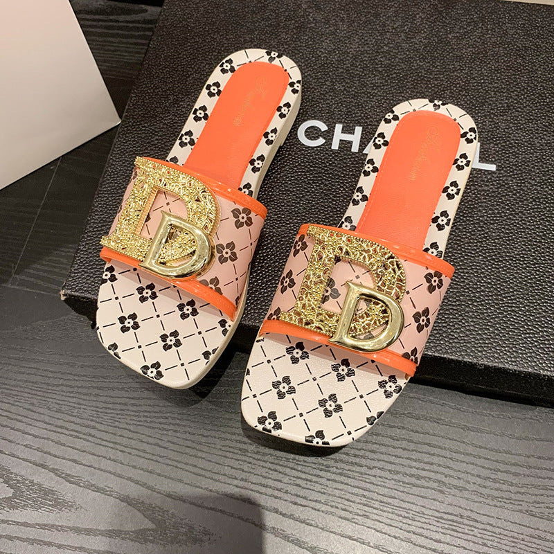 2025 new summer women's slippers - trendy soft sole sandals, casual fashion beach outdoor thick sole slippers