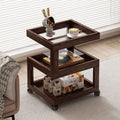 Solid wood bedside table bedside shelf bedroom coffee table living room for home small new arrival wood style ultra-narrow side table