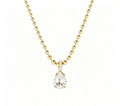 new style accessible luxury inlaid six-claw zircon copper zircon 14k gold necklace female golden elegant clavicle chain heart
