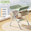 First generation [storage rack + clothes drying rod + single-tier storage basket + wheels + multi-level adjustment] - green