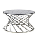Tempered glass coffee table - modern minimalist accent table with a touch of luxury