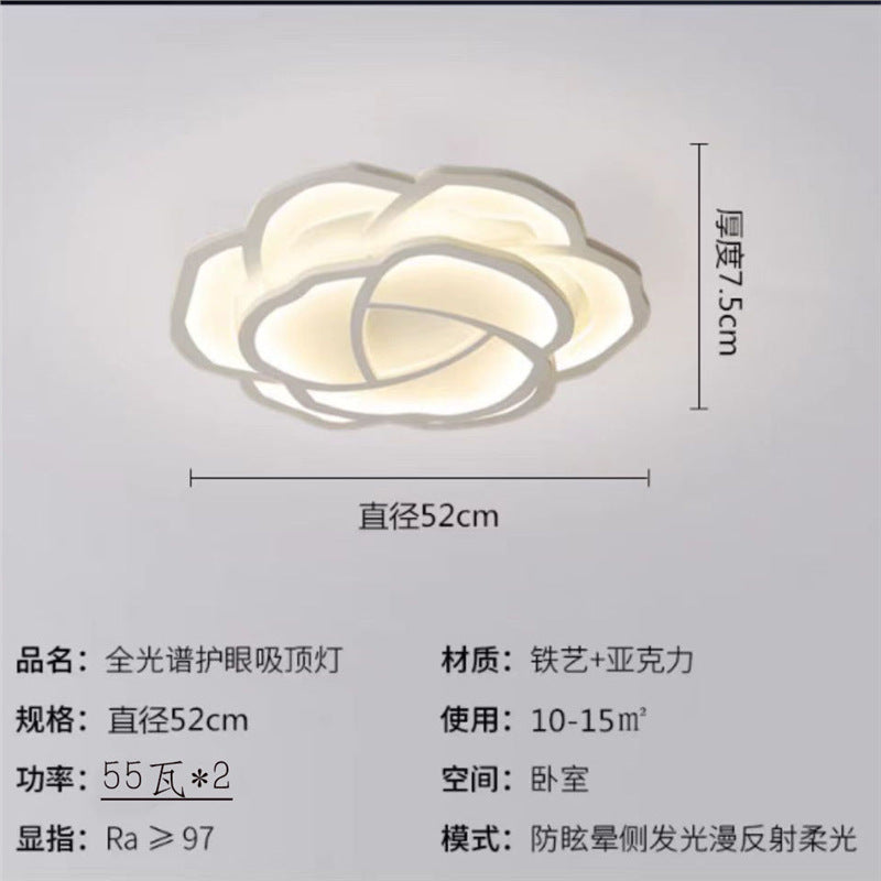 Lamps led ceiling lights creative warm romantic Nordic room lights simple modern rose master bedroom lighting