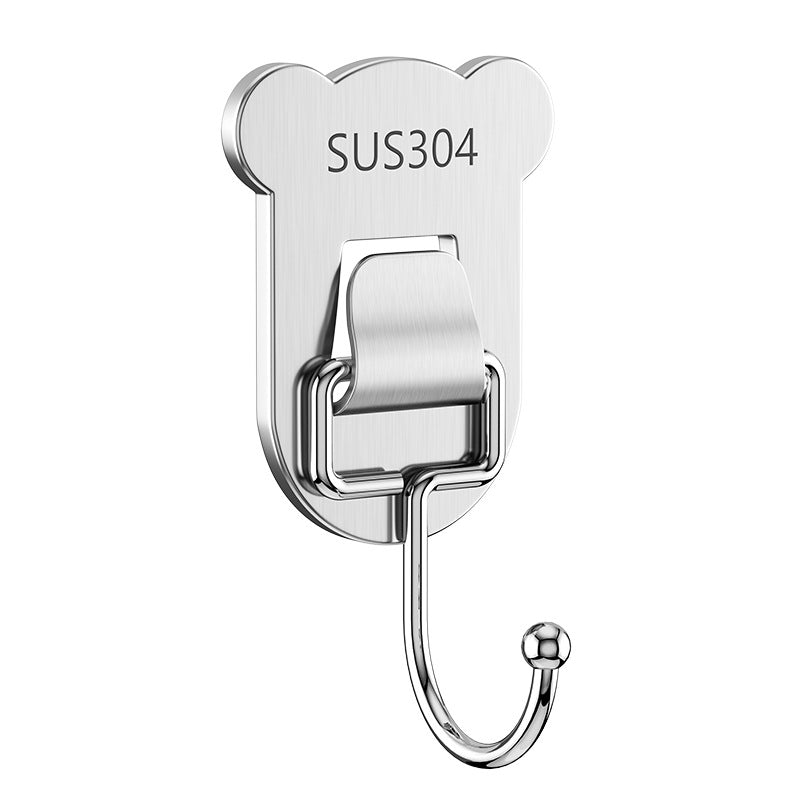 No punching hook toilet kitchen wall hanging clothes non-marking adhesive hook strong load-bearing door storage adhesive hook customization