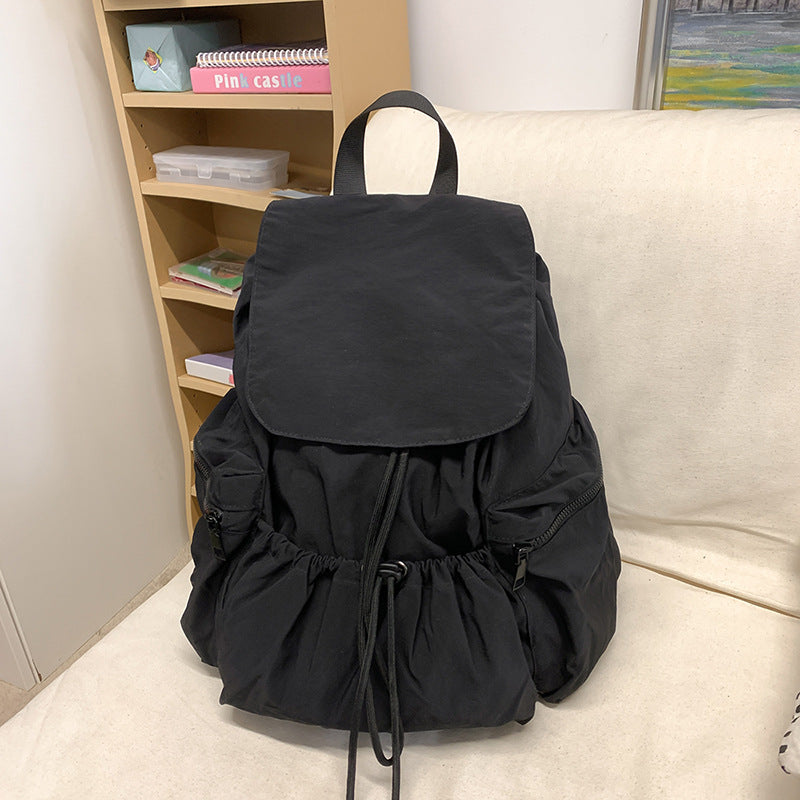New Korean version trendy large-capacity backpack casual art college student schoolbag fashionable versatile small fresh backpack
