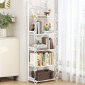 Installation-free bookshelf floor-standing multi-layer kids book storage rack simple bookshelf for home living room bedroom storage rack iron