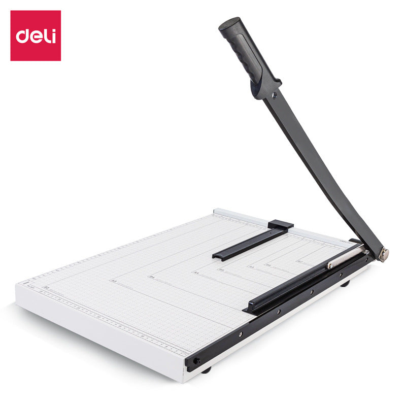 Deli paper cutter 8011 B3 manual steel paper cutter, sharp thickened blade photo cardboard wholesale