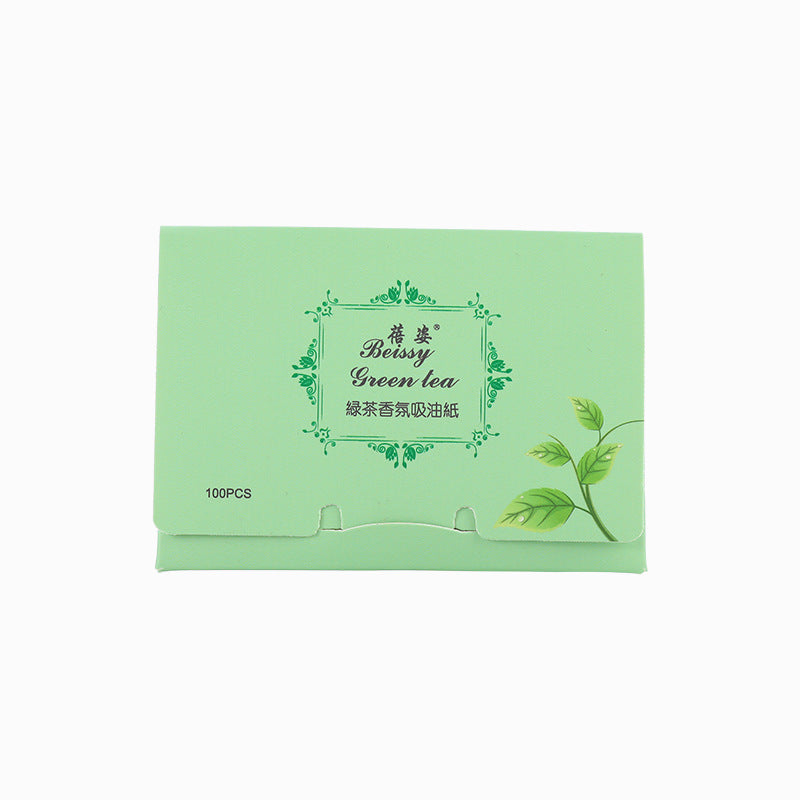 Beizi summer facial oil-absorbing paper, suede granular oil-absorbing paper, facial oil-absorbing cleaning 100 pieces of boxed oil-removing paper